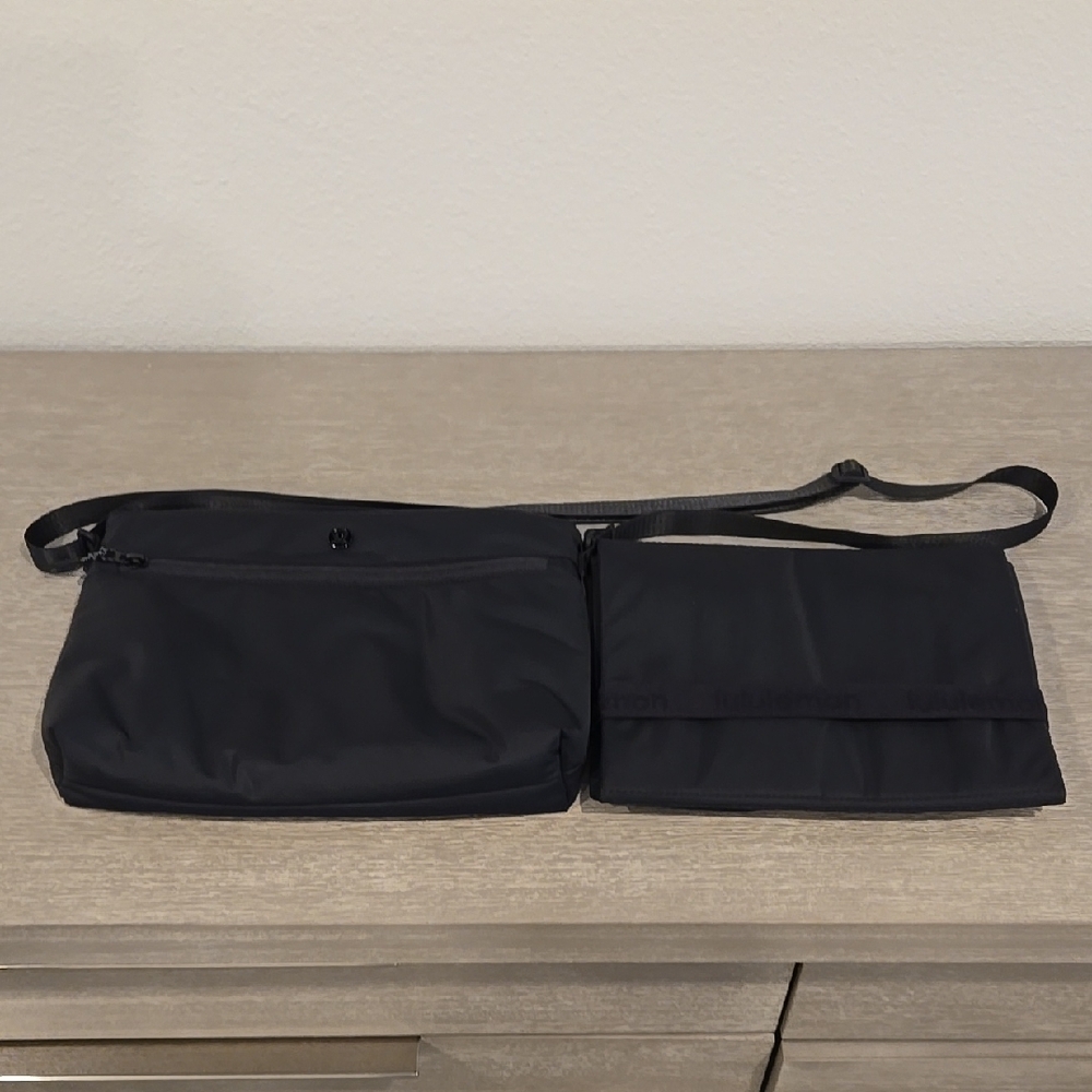 New never used Lululemon black diaper changing bag